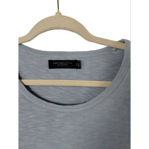 Junk Food Clothing Blue Pocket Tee TShirt Mens XXL 2X Round Neck New - Picture 3 of 8
